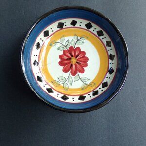 Pier 1 Alexandria Plate Dip Dish Food Earthenware Trinket Holder